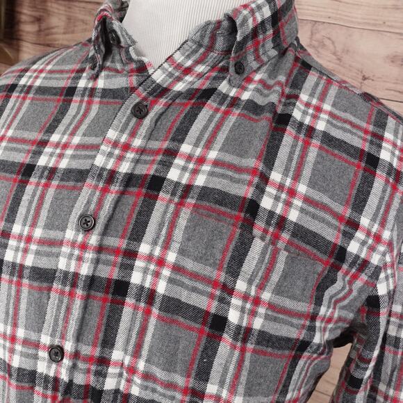 ST JOHN'S BAY SUPER SOFT FLANNEL BUTTON DOWN SHIRT MENS SIZE L LARGE - Picture 2 of 6
